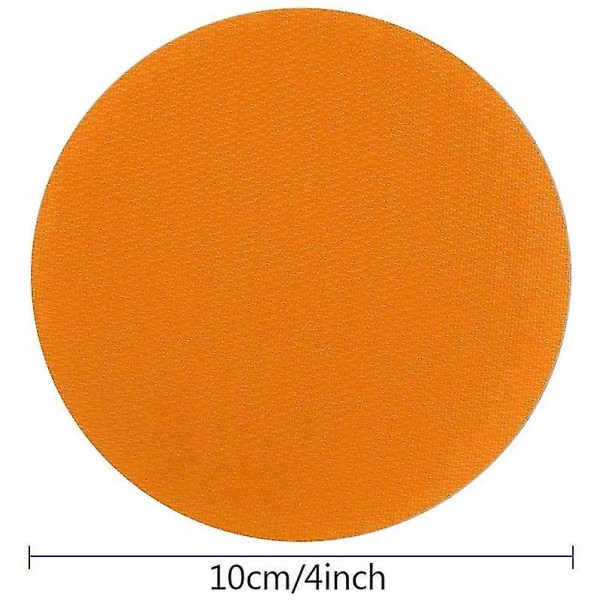 48-pakke 10 cm matteflekkmarkører Nylon for klasserom, barnehage, treningsstudio - 6 farger