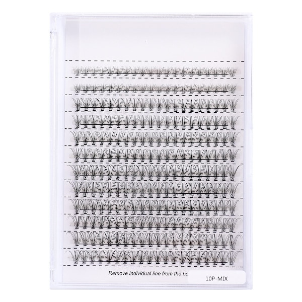 Yksittäiset tekoripsi - Luonnollinen volyymiripset - 40p Black Svart