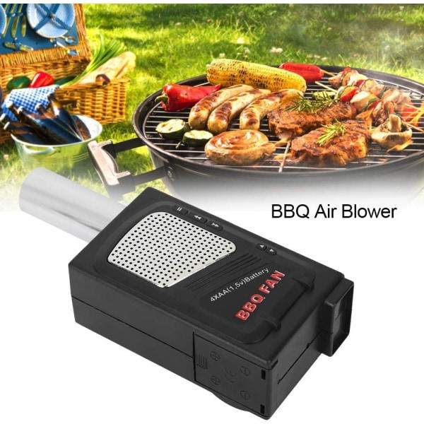 TG Kannettava BBQ-tuuletin Puhaltimen Työkalu Leirintä BBQ Piknik Ulkona Ruuanlaittoa Varten