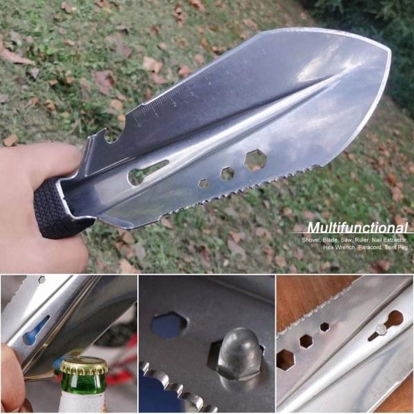 Galaxy Hage Spade som ikke bøyer seg, kraftig rustfritt stål spade for rotning og planting, kompositt jord spade, bærbar gravemaskin