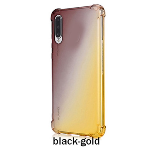 TG Silikon Cover - Huawei P30 Sort/Guld