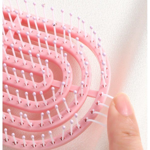 TG Rosa Nytt Nätverk Rød Dame Fluffy Shape Rib Kam Skønhed Hår Co