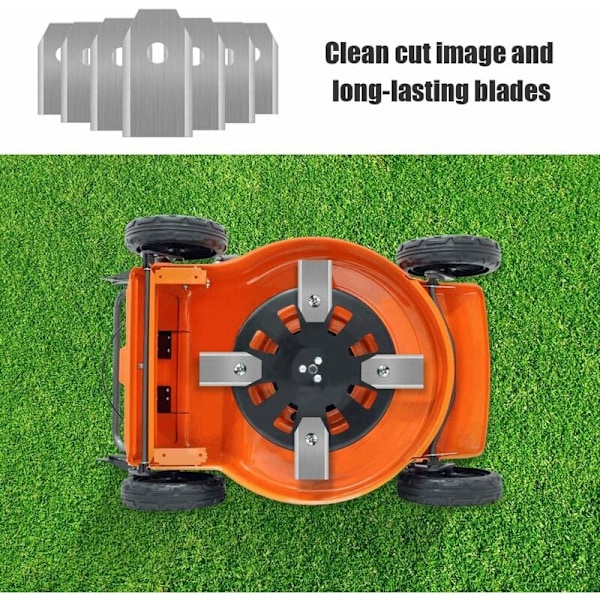45 x Titan Ersättningsblad, Gräsklipparblad för Alla Husqvarna Automower, Gardena, Yardforce, Robusta Robotgräsklippare (3g / 0.75mm) med Skruvar
