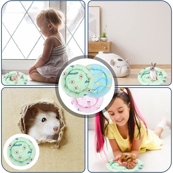 Galaxy Kanin Hamster Kjølematte Summer Ice Silk Soveseng for Små Kjæledyr Valp Marsvin (Stil 2) Farge 1