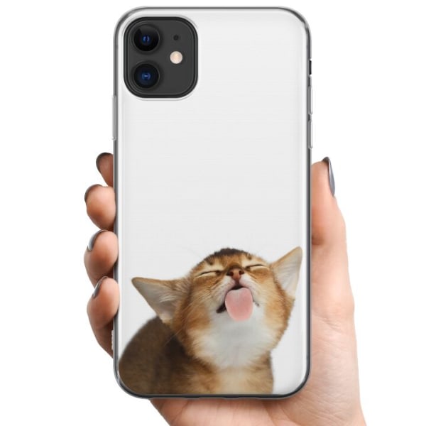 Apple iPhone 11 TPU Mobilskal Cat holder deg ren