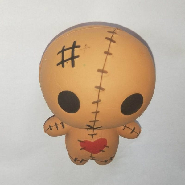 Spökdocka Långsamt Stigande Klämleksak Långsam Stigande Antistressleksak Kawaii för Barn Vuxna (Brun, 1 st)