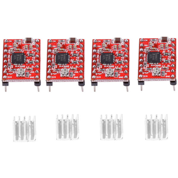 CNC Shield Utvidelseskort 4 stk A4988 Stepper Motor Driver for Graveringsmaskin 3D-skriver