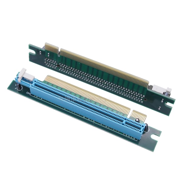 PCIE 90 graders ræt vinkel PciE PciExpress 16X Extender Protector Adapterkort til 1U serverchassitillbehör Sort