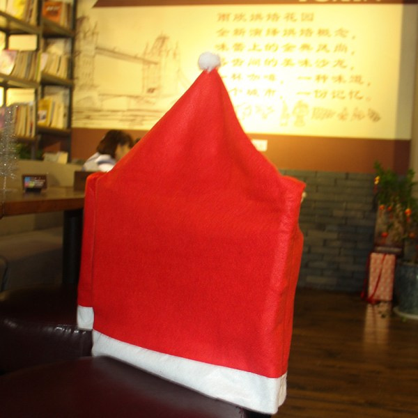 6 st Julstolsöverdrag i Non-woven, Juldekorationer