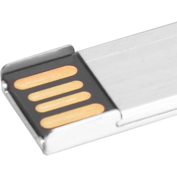 Galaxy Bärbar Mini-Metall Nyckelformad USB-minne med Stor Kapacitet (Silver, 16 GB) 1 st 16GB