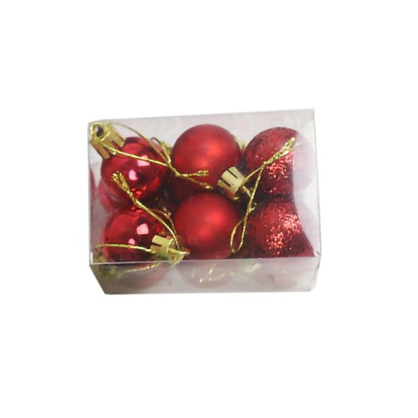 Julgransdekorationssfär Julfärgad boll 3 cm Galvaniserad boll
