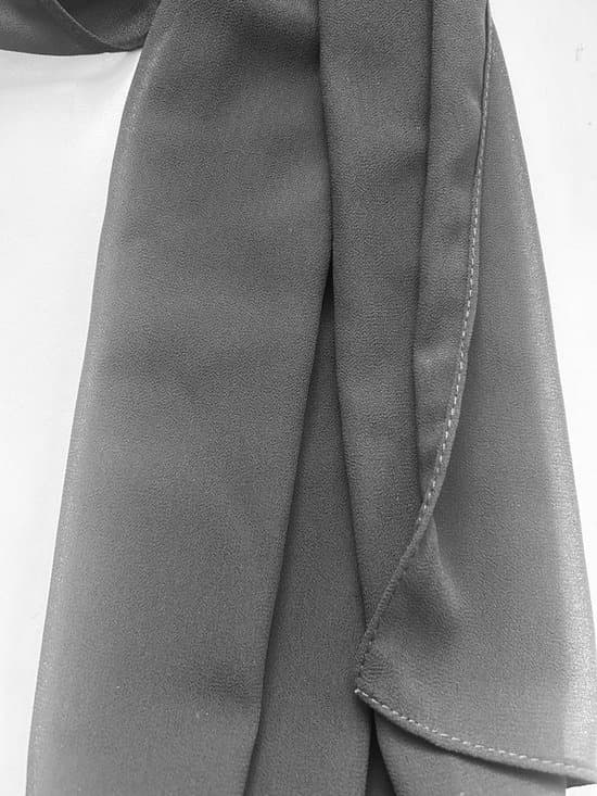 Dame Chiffon Tørklæde Letvægts Wrap Sjal Elegant Sort Stola til Bryllupper Middage Aftenbrug og Hverdagsoutfits 70 x 175 cm
