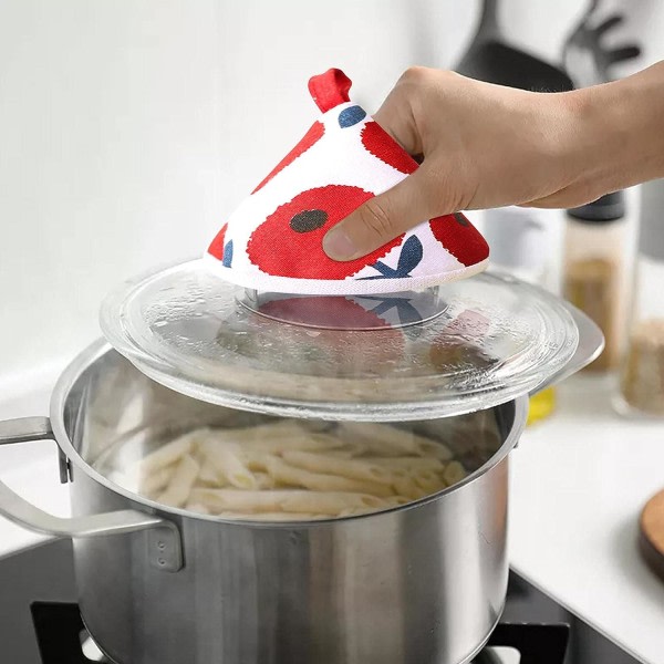 TG Brun-Mini Pot Handskar Anti Scald Covers Värmebeständig Matlagning Gl