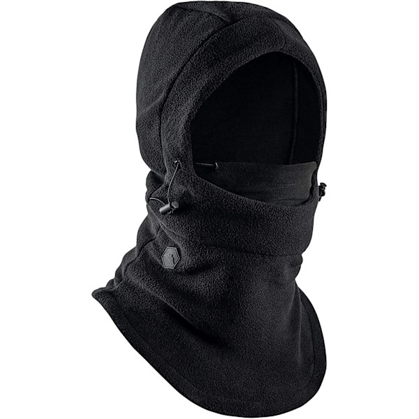 Fleece Balaclava Skidmask - Vintermask för Män och Kvinnor - Extremt Kallt Väder Mask Skidmask Svart