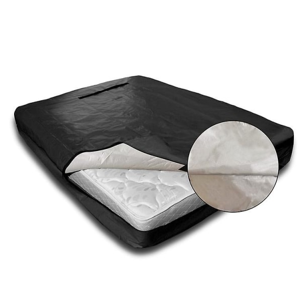 Anti-smuts avtagbart säng och tvättbart cover Galler Enfärgad helt sluten Oxford-tyg vätande Cover 208*200*38cm