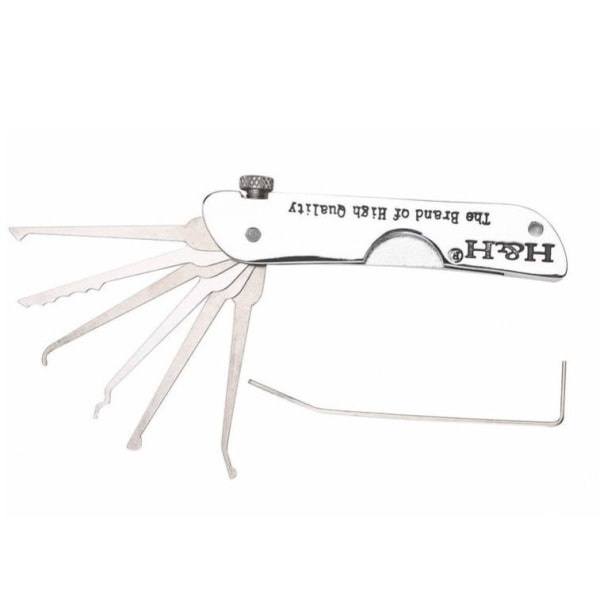 7-in-1-setti ruostumattomasta teräksestä, koko 10,5 x 1,3 x 3,7 cm