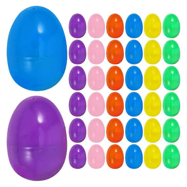 Easter Plastic Fillable Eggs for Party Decoration 60 Pcs Mixed🐰🥚🌷_yux