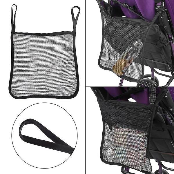 4 st Baby, Polyester Hängande Barnvagnsnätväskor Organizer 11,8\"x11,8\" (svart)