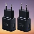 2-pakks hurtig USB-lader for Samsung iPhone Universal