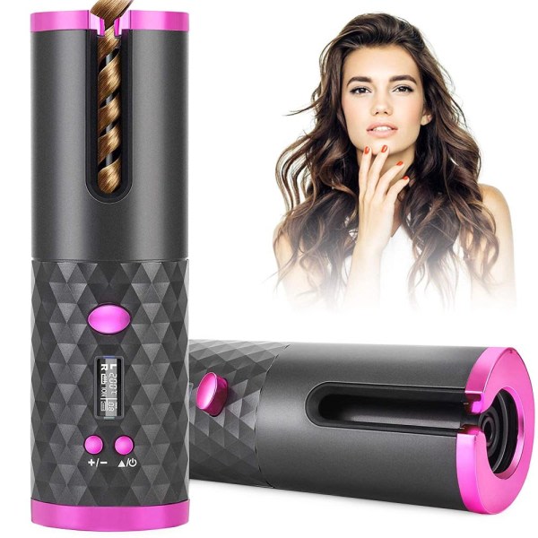 TG Automatisk Hårkrullare Hair Curler Locktång uppladdningsbar multicolor