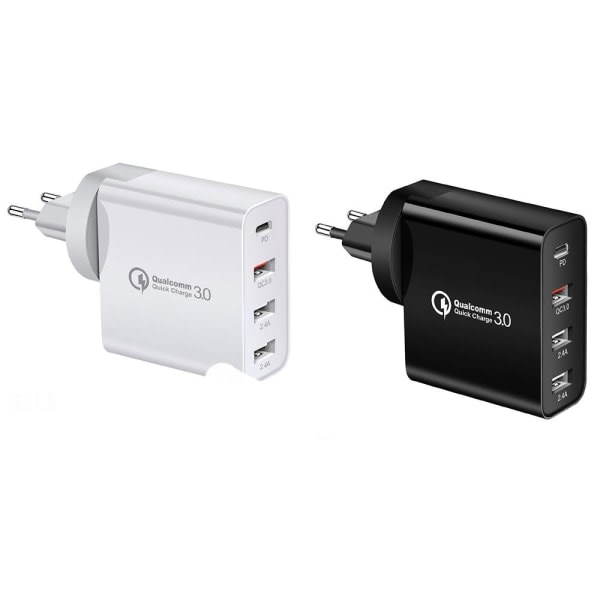 TG Hurtigopladning PD 48W Vægadapter Sort