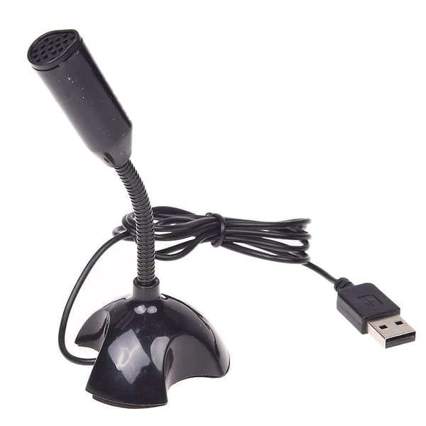 XJ-Usb Mikrofon Web Flexibel Brusreducerande Mikrofon För PC Dator Laptop Stativ_yux