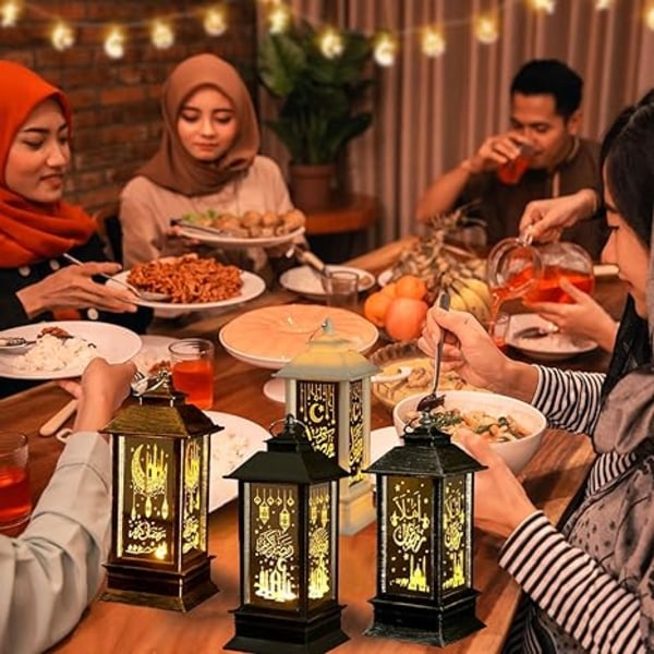 Ramadan-koristeet, lyhty, vintage, lyhty, koriste, ramadan, koriste, lamppu, setti