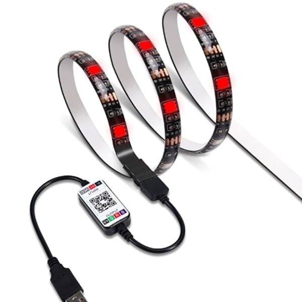 Smart Fjernkontroll RGB Farge Lysstripe Jul Halloween Dekor RGB-5M