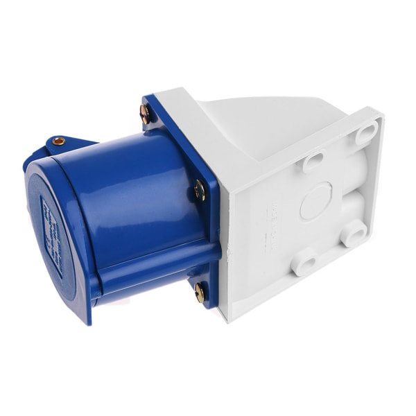 32 Amp 3-napainen teollisuuspistorasia 220V-250Volt Sääsuojattu IP44 Vedenkestävä 2P+E 32A