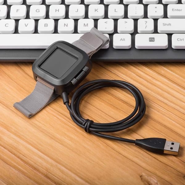 TG Oplader til Fitbit Versa Sort