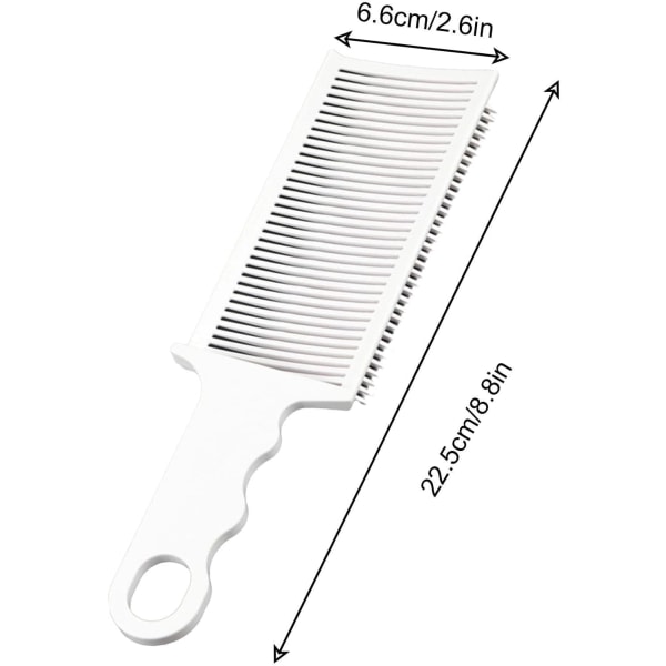 TG Fade Comb, Skärkam Värmebeständig Clipper Kam, Antistatisk Värmebeständig Hybrid Flat Top Comb (2:a)