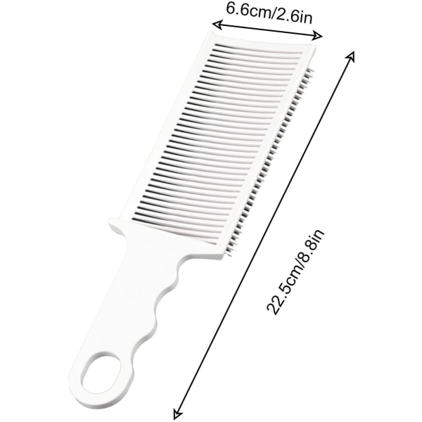TG Haircut Fade Comb, Skärkam Värmebeständig Clipper Kam, Antistatisk Värmebeständig Hybrid Flat Top Comb (2:a)
