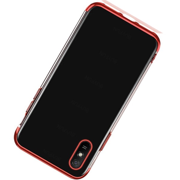 TG Xiaomi Redmi 9AT - Stilrent Skyddande Silikonskal Röd