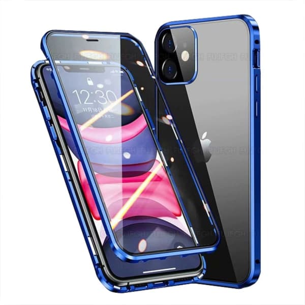 TG iPhone 12 Mini - Stilfuldt Slank Magnetisk Dobbeltcover Grøn