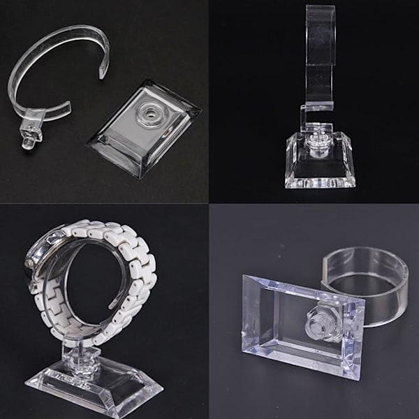 6 st C Armband Klocka Display Stativ Stor+Liten