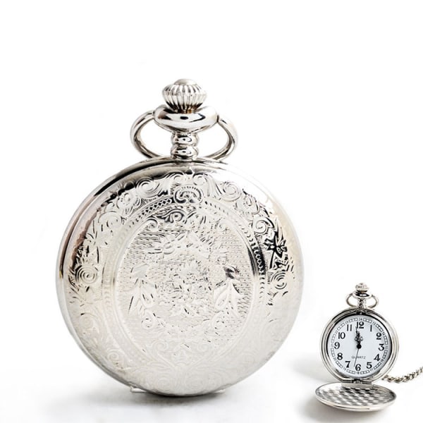 Watch stort watch med silvermönster i watch