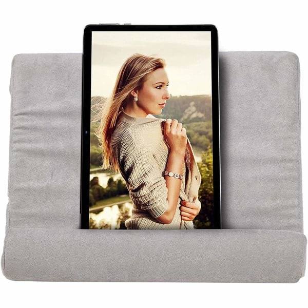 TG Tablet Pillow Stand - Grå Vit_yux