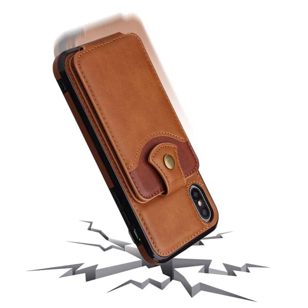 TG Robust Skal med Kortholder - iPhone XR Lysebrun