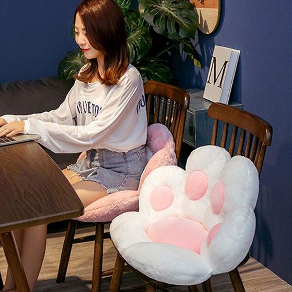 Kattpåtår Kudde Mjuk Kudde Plysch Kudde Soffa Kudde Söt Soffa C