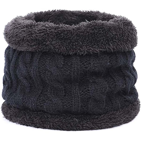 Baby, skjerfsett for jenter og gutter, varm pels-bobble beanie-lue