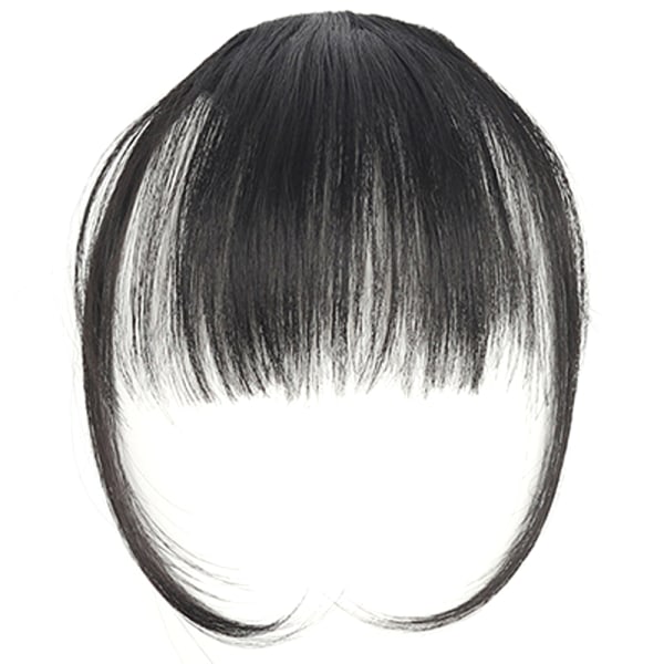 TG Air Fringe Bangs Hårklip Front Hårstykke Falske Extensions Hår Sort