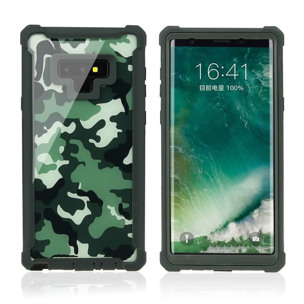 TG Robust ARMY Suojakotelo Samsung Note9:lle Musta + Punainen