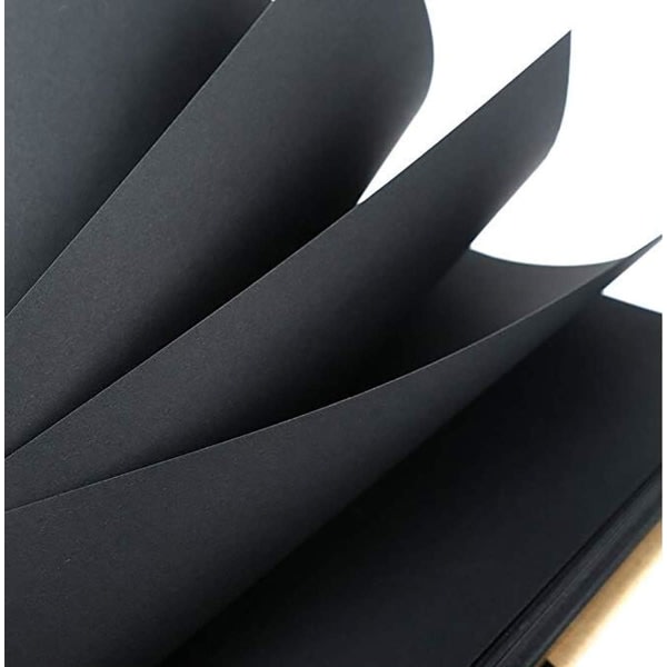 Galaxy Scrapbook, 80 svarta sidor Scrap Book Photo Album, 11,6*8,3 tum Perfekt för pysselpapper DIY