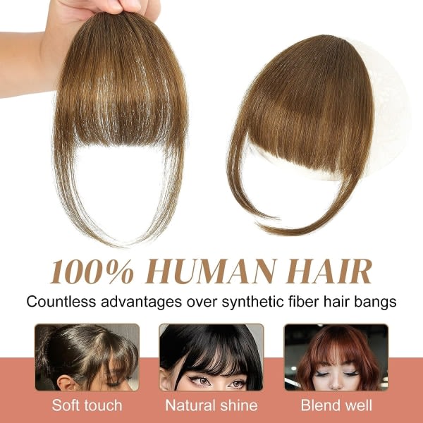 TG Clip otsatukka 100 % Real Human Hair otsatukka Clip hiustenpidennykset
