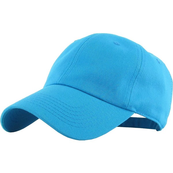 Låg profil cap herr Cap for damer Dad Hat Justerbar ostrukturerad vanlig cap(blå)