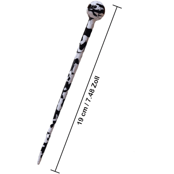 TG Vacker Hårpinne - Svart och Vit - 18,6 cm flerfärgad