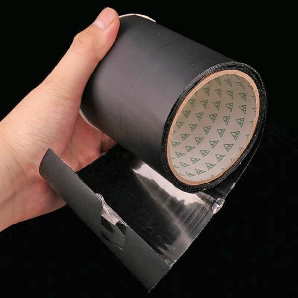 Vandtæt Tape / Flex Tape - Ekstra Stærk - 10cm x 1,5m - Sort Sort