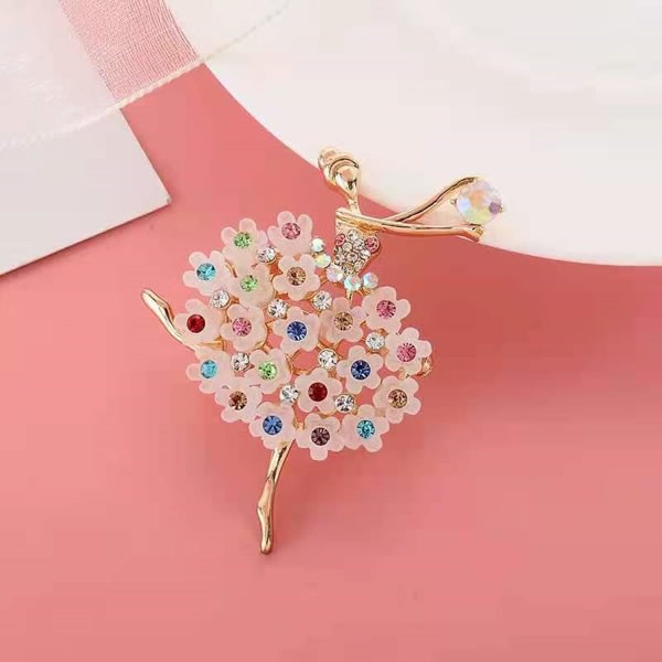 Rhinestone Øye Lepp Brosje Legering Brosje Balett Corsage Kostyme Tilbehør Smykker