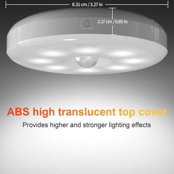 Rörelsesensor Nattlampa 2-pack, USB Uppladdningsbar LED-lampa med Auto På/Av, Varmvit Belysning för Sovrum Hall Barnrum