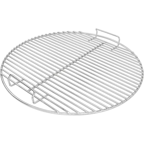 Grillrist i rustfrit stål, korrosionsbestandig, giftfri, til 22 tommer kulgrill, sølv